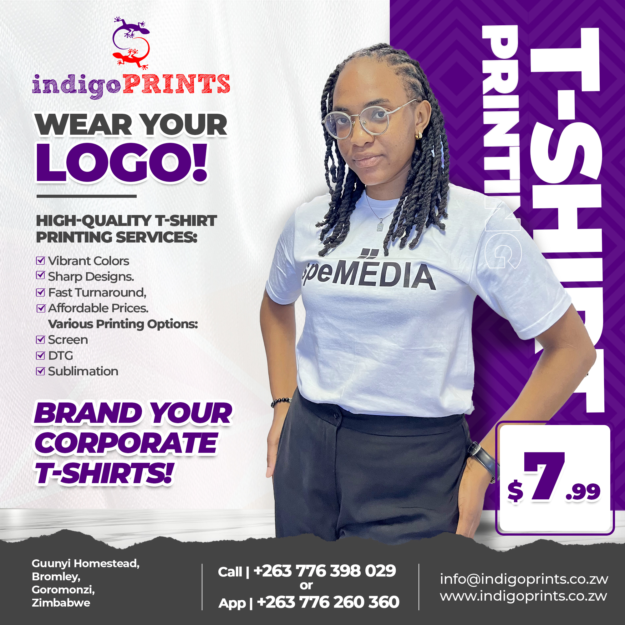 indigoPRINTS Zim T-Shirt Printing