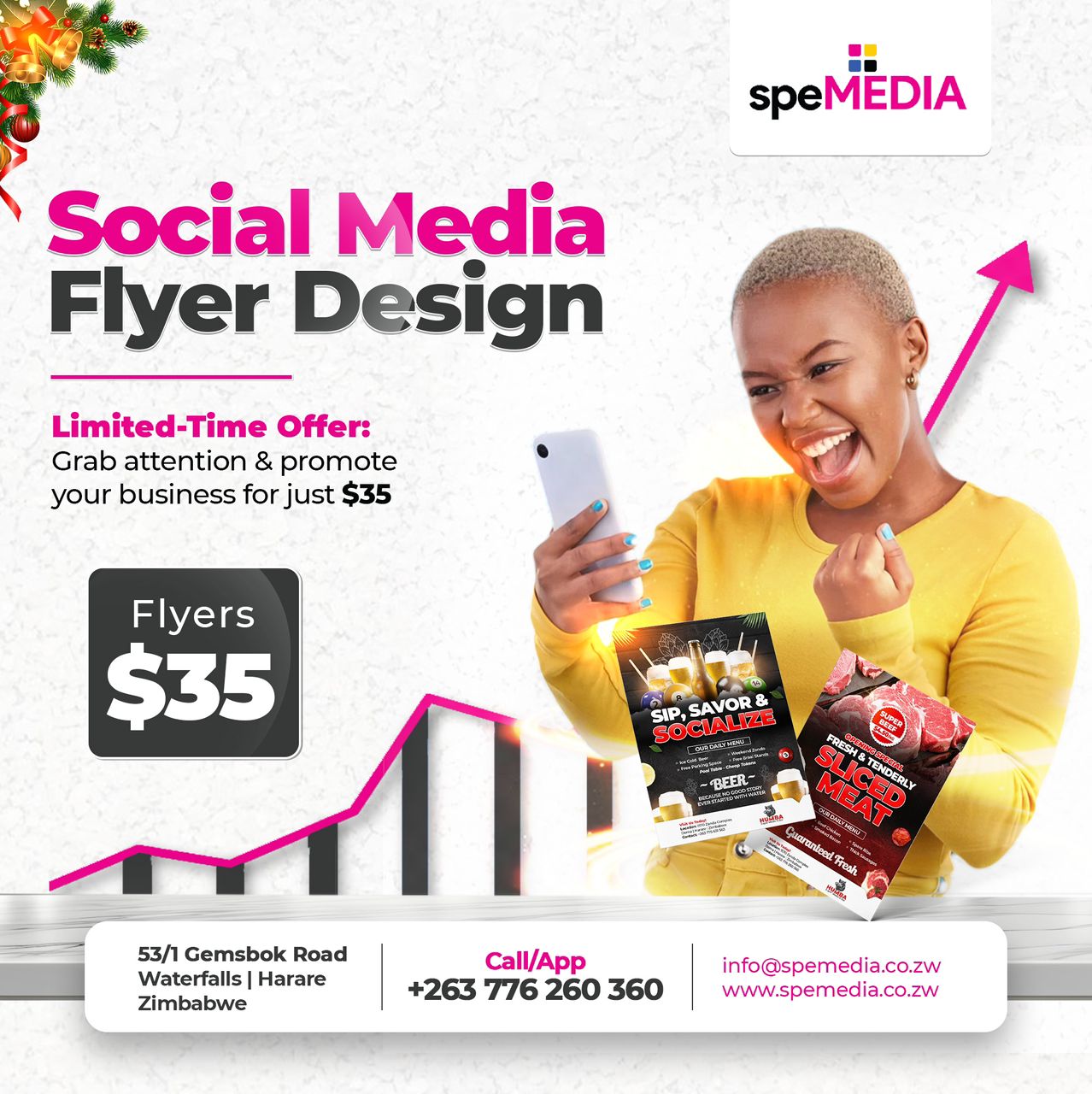 speMEDIA Social Media Marketing Flyer Design